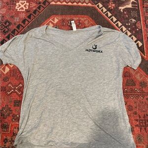 Hotworx Gray V-Neck T-Shirt